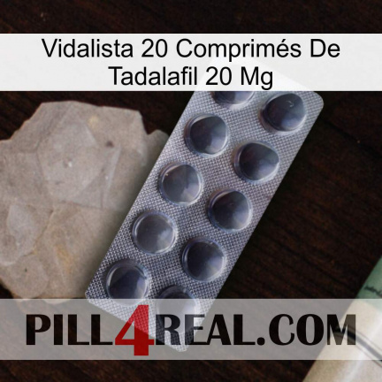 Vidalista 20 Comprimés De Tadalafil 20 Mg 30